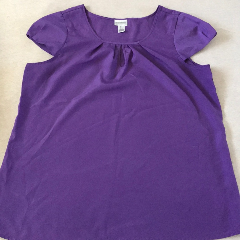 Purple Maternity Blouse Top